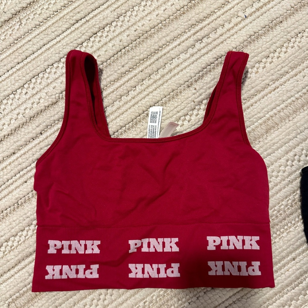 PINK comfy, low support sports bra